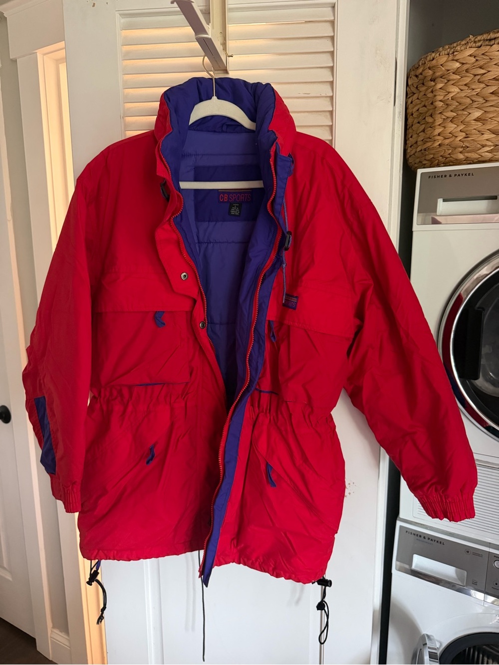 Women’s CB Sports Red & Purple Puffer Jacket